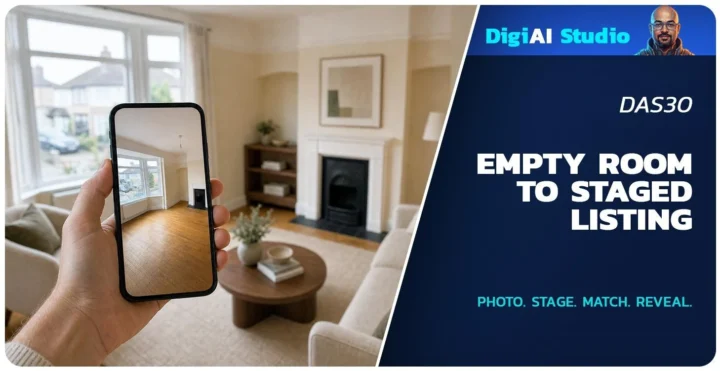 DAS30 | Empty Room to Staged Listing